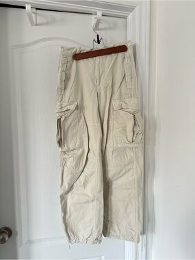 TNA Cream Cargo Pants with Utility Pockets